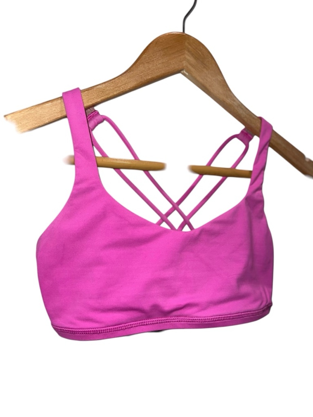 Lululemon Free To Be Strappy Sports Bra Pink Size 2 - Picture 3 of 5
